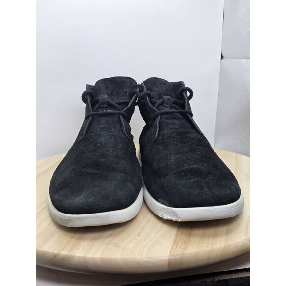 UGG Freamon Ankle Boots 1007645 Mens Black Suede Chukka Shoes Size 11 - Picture 2 of 10